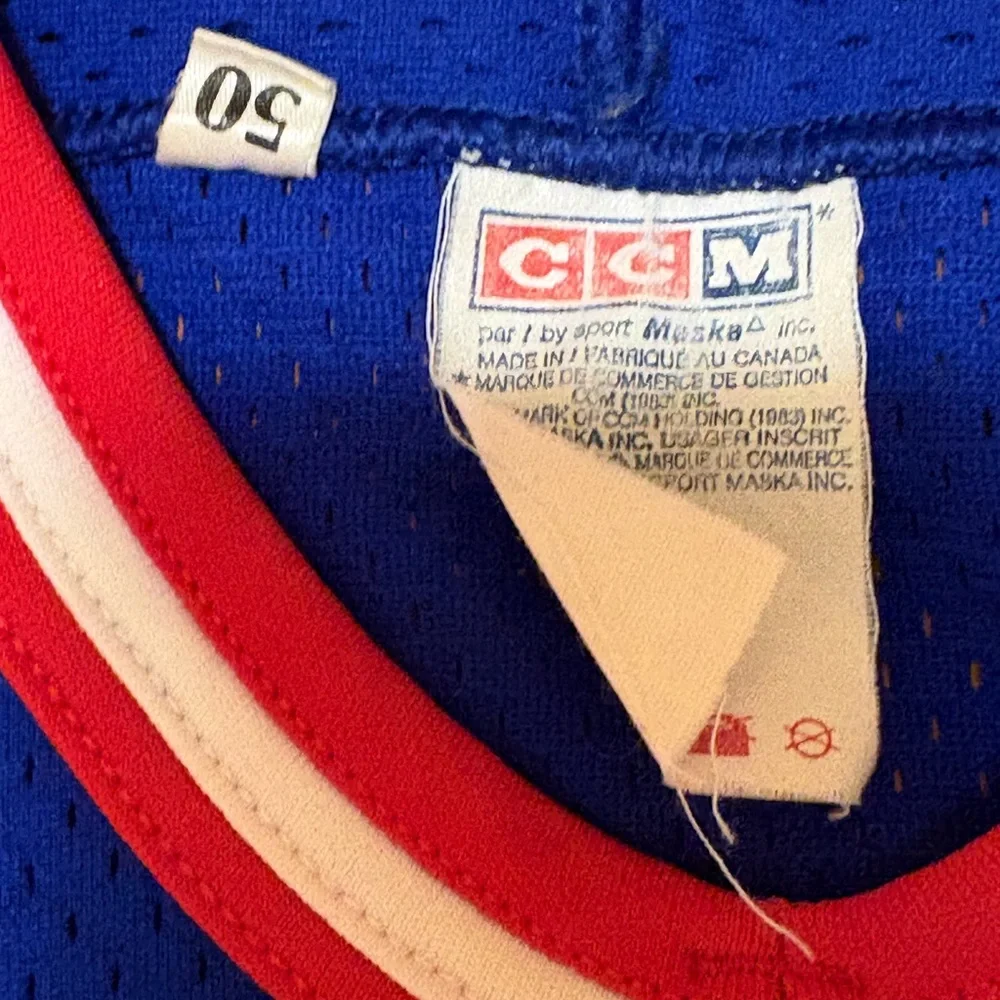 VTG NY Rangers CCM Hockey Jersey - Picture 5 of 6